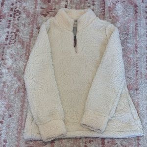 White Sherpa Sweatshirt